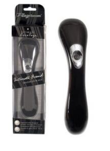 Vibrator Intimate Friend Massager Black, 17 cm